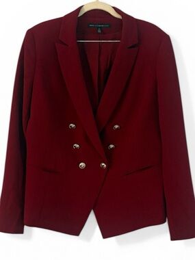 White House Black Market Burgundy Blazer